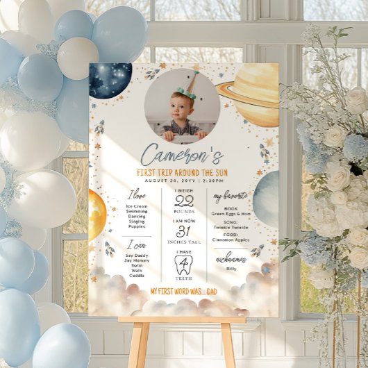 第1回のまわりに日初誕生日節目 ポスター