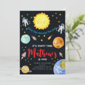 第1回のまわりに日宇宙第1回誕生日 招待状 (スタンド正面)