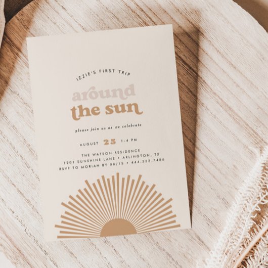 第1回のまわりに日房女の子の誕生日 招待状