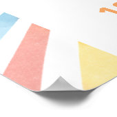 第1回のまわりに日第1回バースデーウェルカム ポスター (角)