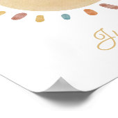 第1回のまわりに日第1回バースデーウェルカム ポスター (角)