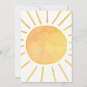 第1回のまわりに日第1回誕生日かわいい 招待状 (裏面)