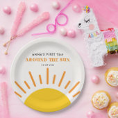 第1回のまわりに日第1回誕生日 ペーパープレート (パーティー)