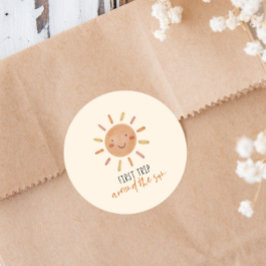 第1回のまわりに日第1回誕生日 ラウンドシール