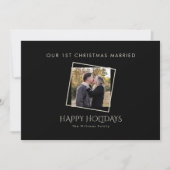 第1回の結婚したChristmas Framed Photo Black & Tan (正面)