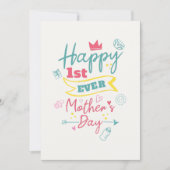 第1回エバーマザーズ・デイ・ピンクブルータイポグラフィ シーズンカード (正面)