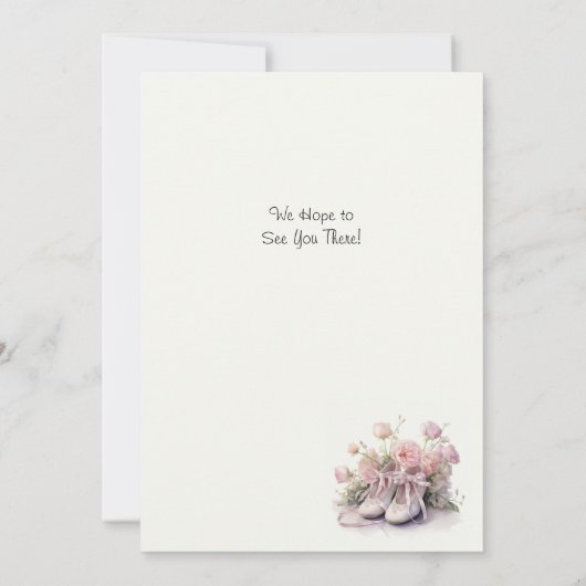 第1回エレガントバレエダンスリサイタル招待状 招待状 (裏面)