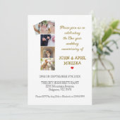 第1回カスタムの写真結婚の記念日 招待状 (スタンド正面)