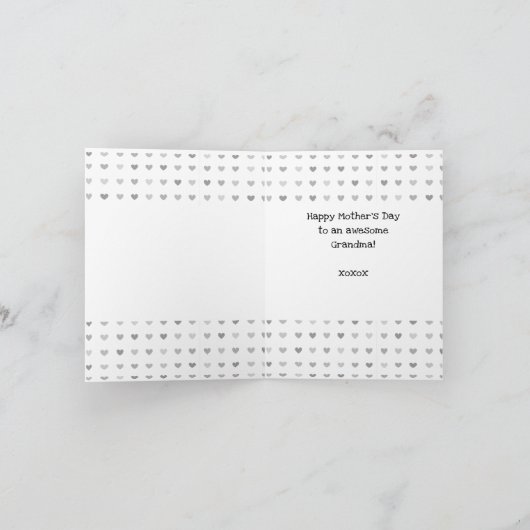 第1回カスタム母の日おばあちゃんカード シーズンカード (内部)