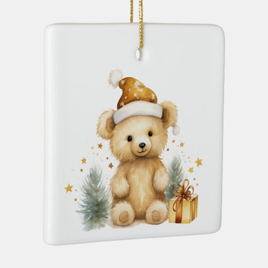 第1回クリスマスお洒落かわいいテディベアカスタマイズ セラミックオーナメント (右)