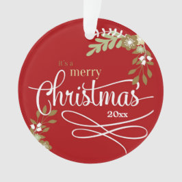 第1回クリスマスは祖父母としてカスタムオーナメント オーナメント