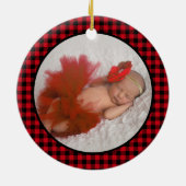 第1回クリスマスを祖父母として写真 セラミックオーナメント (裏面)