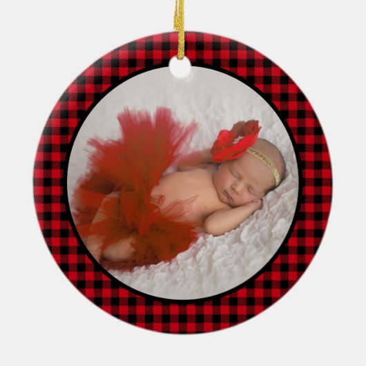 第1回クリスマスを祖父母として写真 セラミックオーナメント (裏面)