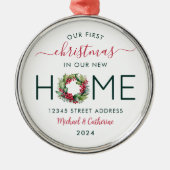 第1回クリスマスインザニューホームグリーンリース メタルオーナメント (正面)