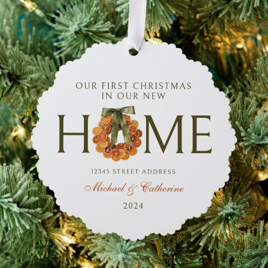 第1回クリスマスインニューホームオレンジリース オーナメントカード (インサイチュ (木))