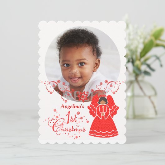 第1回クリスマスエンジェルforエスニックベビーガールカスタム シーズンカード (スタンド正面)