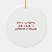 第1回クリスマスオーナメント セラミックオーナメント (裏面)