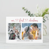 第1回クリスマスカップル写真フラットカード (スタンド正面)