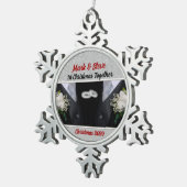 第1回クリスマスゲイ結婚 スノーフレークピューターオーナメント (右)