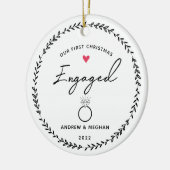 第1回クリスマスセラ婚約したミックオーナメント セラミックオーナメント (左)