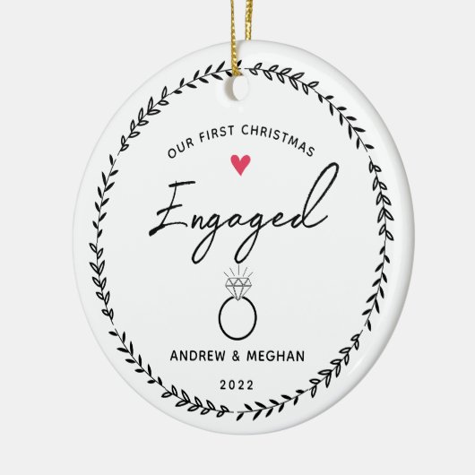 第1回クリスマスセラ婚約したミックオーナメント セラミックオーナメント (左)