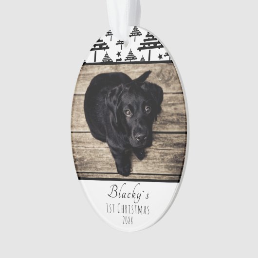第1回クリスマスドッグフォトツリーペットキープサケ オーナメント (正面)