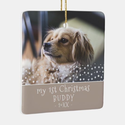 第1回クリスマスドッグPETフォトスターズ記念 セラミックオーナメント (右)