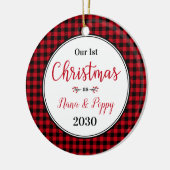 第1回クリスマスナポピー写真 セラミックオーナメント (左)