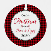 第1回クリスマスナポピー写真 メタルオーナメント (正面)