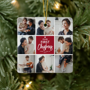 第1回クリスマスフォトコラージュ記念の品 セラミックオーナメント
