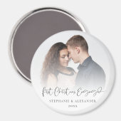 第1回クリスマスフォト婚約したオーバーレイ名（年） マグネット (正面/裏面)