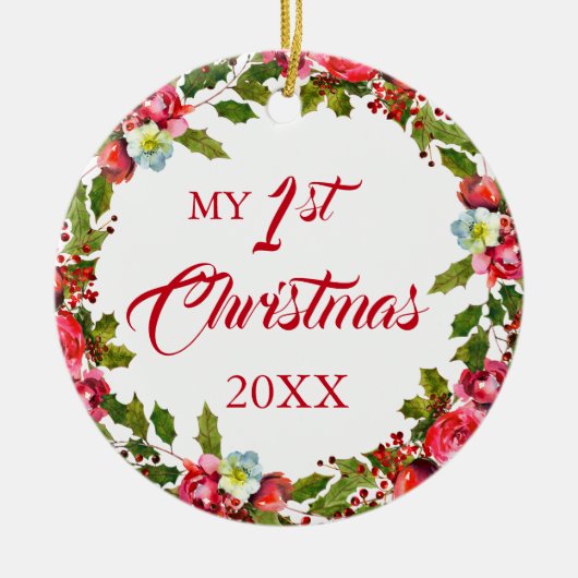 第1回クリスマスフォト セラミックオーナメント (正面)
