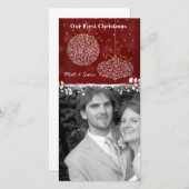 第1回クリスマスホワイトオーナメントフォトカード シーズンカード (正面/裏面)