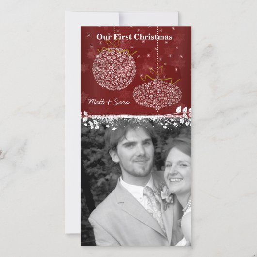 第1回クリスマスホワイトオーナメントフォトカード シーズンカード (正面)