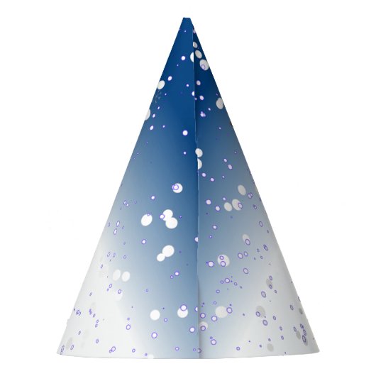 第1回クリスマスホワイトススノーベビートナカイ青空 パーティーハット (裏面)