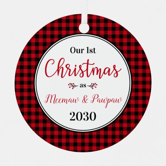 第1回クリスマスミートウポーパウ写真 メタルオーナメント (正面)