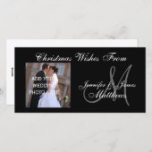 第1回クリスマスモノグラムフォトカード シーズンカード (正面/裏面)