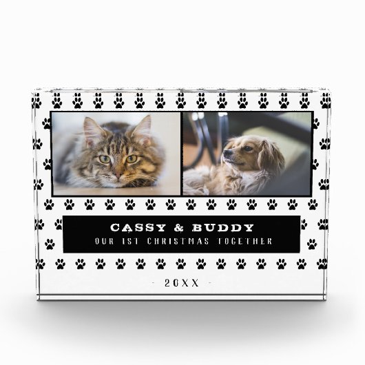 第1回クリスマス一緒に猫の犬の手2 フォトブロック (正面)