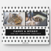 第1回クリスマス一緒に猫ドッグポー2写真 フォトプラーク (正面)