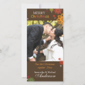 第1回クリスマス一緒に素敵なカップルの写真 シーズンカード (正面)
