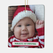 第1回クリスマス両面フォト セラミックオーナメント (左)