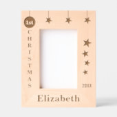 第1回クリスマス名星年 レーザー彫刻フレーム (正面)