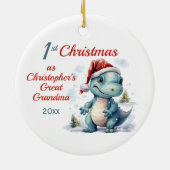 第1回クリスマス孫素晴らし恐竜のかわいい セラミックオーナメント (裏面)