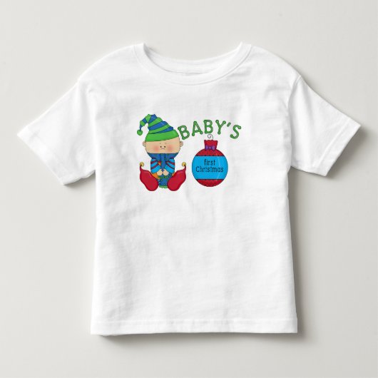 第1回クリスマス小妖精や小人Tシャツ&ギフト トドラーTシャツ (正面)