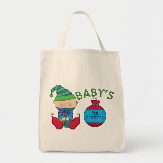 第1回クリスマス小妖精や小人Tシャツ&ギフト トートバッグ (正面)