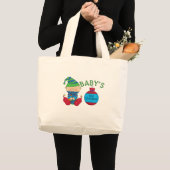 第1回クリスマス小妖精や小人Tシャツ&ギフト ラージトートバッグ (正面(商品))