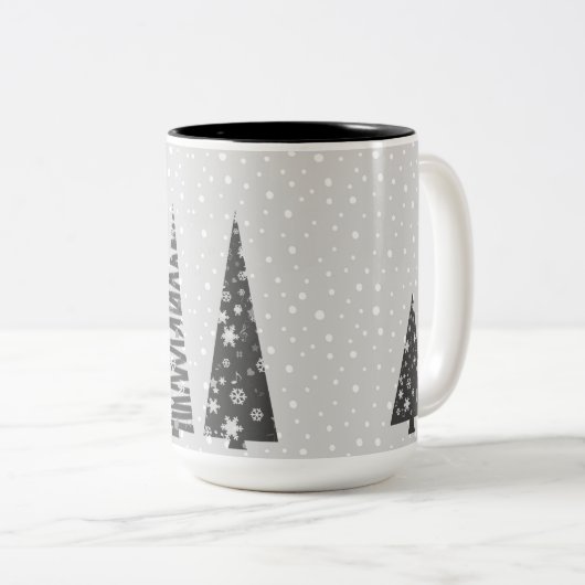 第1回クリスマス新婚フェスティバルクリスマスツリー ツートーンマグカップ (正面右)