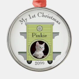 第1回クリスマス猫キャットアップロード写真キャットハウス メタルオーナメント