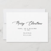 第1回クリスマス結婚した写真メリークリスマス シーズンカード (裏面)