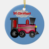 第1回クリスマス3D列車 セラミックオーナメント (正面)